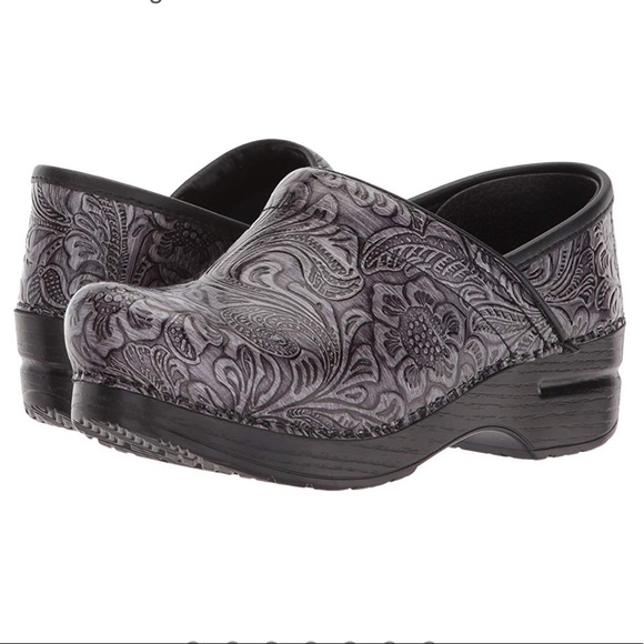 dansko grey tooled